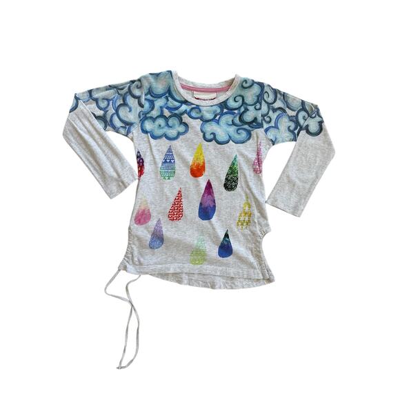 Organic Paper Wings Rain 🌧️ Cloud Tee - Picture 1 of 4